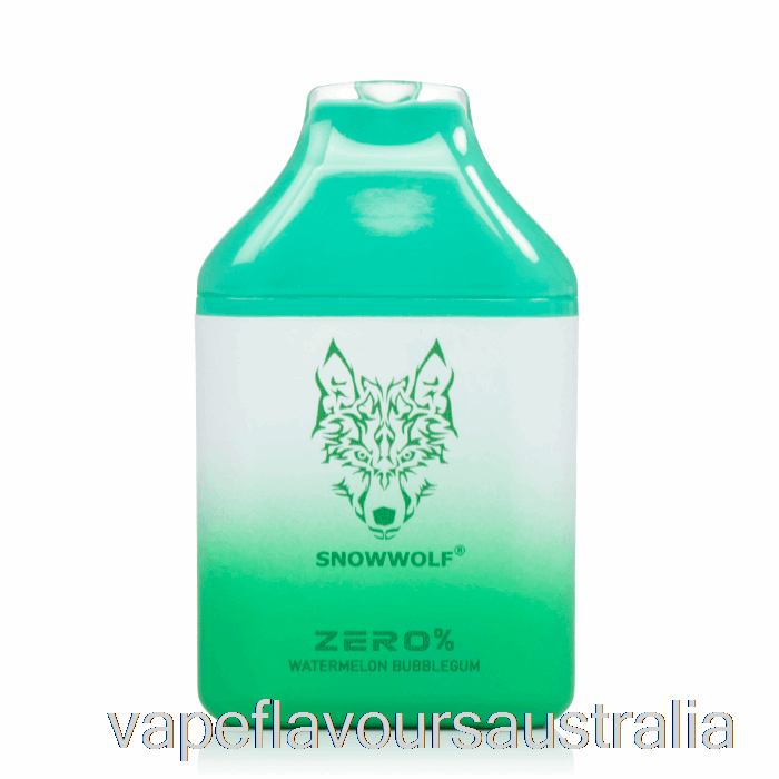 Vape Nicotine Australia Snowwolf Zero 5500 0% Nicotine Free Disposable Watermelon Bubblegum